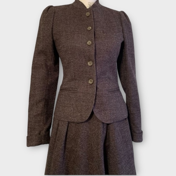 Vintage LUBA Tweed Wool Dress Skirt Suit - Picture 10 of 14